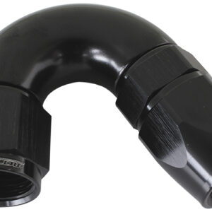 Aeroflow 150 Deg -12AN Full Flow Teflonhose End Black 1 Piece Fullflo