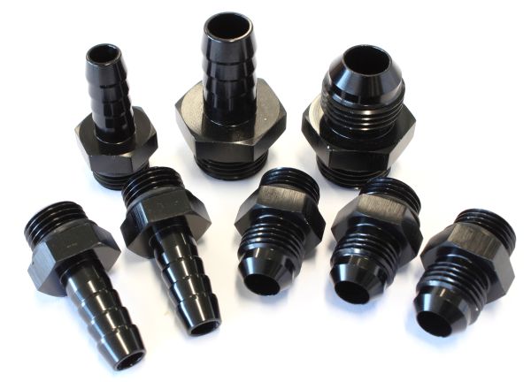 AEROFLOW AEROFLOW SURGE TANK FITTINGS BLACK REPL KIT BARB & AN FITT