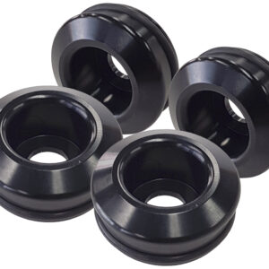 AEROFLOW Nissan S14 S15 fuel injector inserts 4 x pieces Black anodi