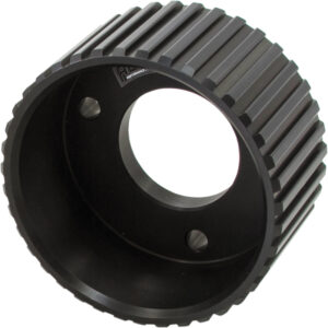 AEROFLOW Chev Short Crank Gilmer pulleyanodised BLACK SBC/BBC