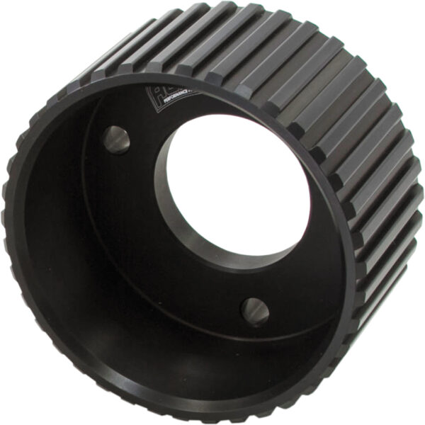 AEROFLOW Chev Short Crank Gilmer pulleyanodised BLACK SBC/BBC