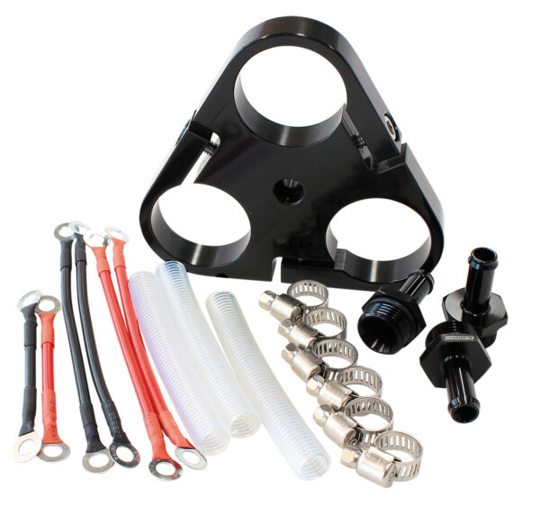 AEROFLOW AEROFLOW TRIPLE 40mm PUMP BRACKET & IN TANK HOSE