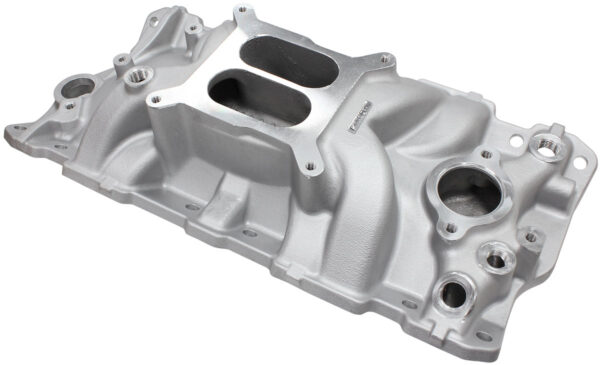 AEROFLOW SBC STREET INTAKE MANIFOLD DUAL PLANE CHEV 350 NATURAL