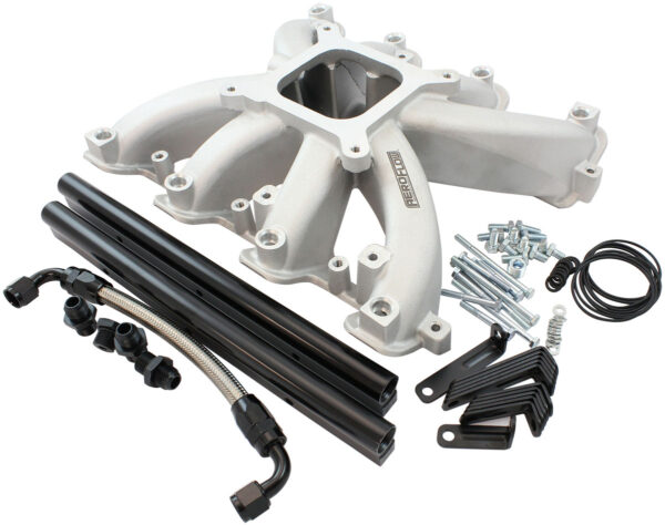 AEROFLOW GM LS CARBY INTAKE MANIFOLD RECTANGLE PORT EFI LS3 NATURAL