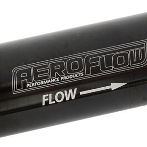 Aeroflow -4AN Turbo Inline Oil Filter Black 30 Micron Washable