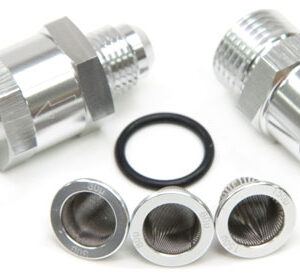Aeroflow -3AN Inline Fuel & Oil Filter Silver 3X Filter 30,80,150 Mic