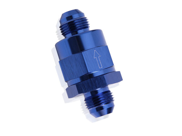 Aeroflow Check Valve Inline -8AN Blue / One Way Valve