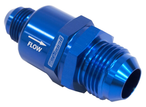 Aeroflow Check Valve Inline -12 To -8ANblue / One Way Valve Stepped