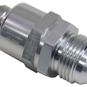 Aeroflow Check Valve Inline -12 To -8ANsilver / One Way Valve Stepped