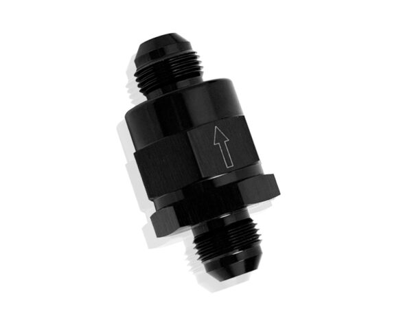 Aeroflow Check Valve Inline -12AN Black / One Way Valve