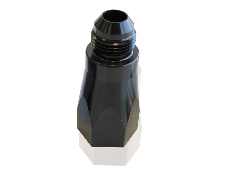 Aeroflow Check Valve Inline -8AN Black Female To Male -8AN