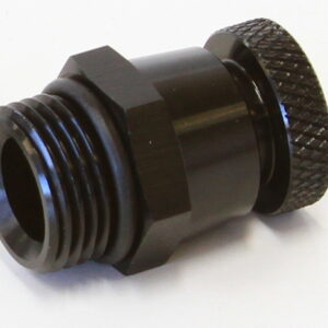 Aeroflow -10 ORB Inline Tap / Drain 1/8NPT F/Male Thread For Remote AF615-00BLK
