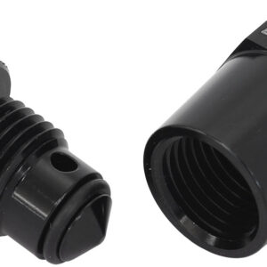 AEROFLOW -6 ORB INLINE TAP / DRAIN 1/8 NPT F/MALE THREAD FOR REMOTE AF615-02BLK
