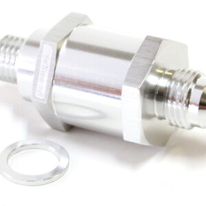 Aeroflow M12 X 1.5mm X -8AN Checkvalve Silver Male To Male Bosch Pump