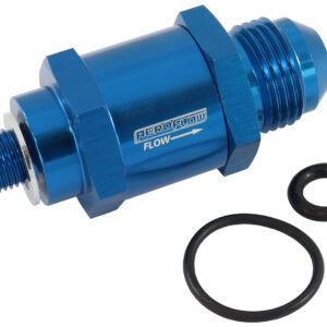 AEROFLOW M10 X 1.0MM X -6AN CHECK VALVEBLUE MALE TO MALE BOSCH PUMP
