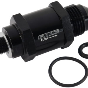 AEROFLOW M10 X 1.0MM X -8AN CHECK VALVEBLACK MALE TO MALE BOSCH PUMP