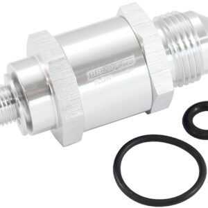 AEROFLOW M10 X 1.0MM X -8AN CHECK VALVESILVER MALE TO MALE BOSCH PUMP