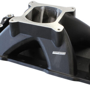 AEROFLOW SBC HI RISE INTAKE MANIFOLD SINGLE PLANE CHEV 350 BLACK