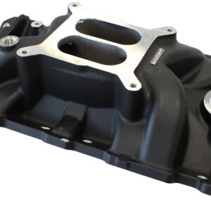 AEROFLOW SBC STREET INTAKE MANIFOLD DUAL PLANE CHEV 350 BLACK