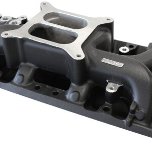 AEROFLOW SBF AIR GAP INTAKE MANIFOLD DUAL PLANE FORD 302 BLACK