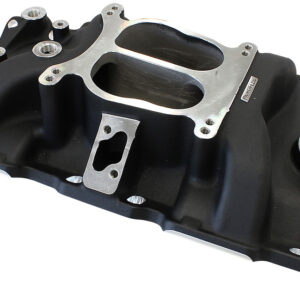 AEROFLOW SBC CLASSIC INTAKE MANIFOLD DUAL PLANE CHEV 350 BLACK