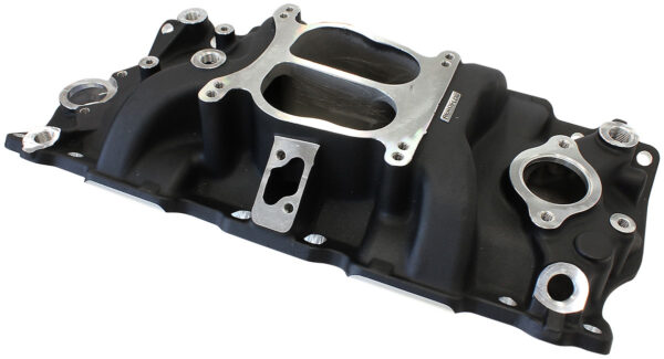 AEROFLOW SBC CLASSIC INTAKE MANIFOLD DUAL PLANE CHEV 350 BLACK