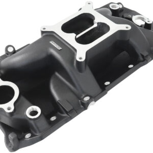 AEROFLOW BBC AIR GAP INTAKE MANIFOLD DUAL PLANE CHEV 454 BLACK OVAL