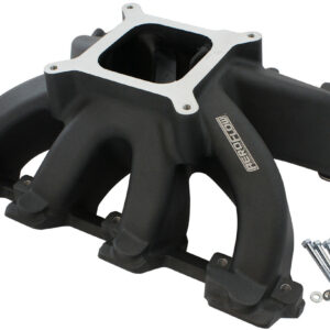GM LS CARBY HI RISE INTAKE MANIFOLD CATHEDRAL NON EFI LS1LS2 BLACK Aeroflow- 6240-5000