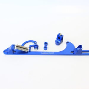 AEROFLOW BILLET THROTTLE CABLE BRACKET BLUE SUITS 4150 STYLE