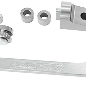 AEROFLOW BILLET THROTTLE CABLE BRACKET SILVER SUITS 4150 STYLE