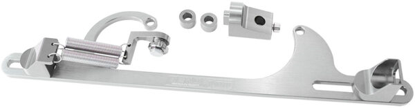 AEROFLOW BILLET THROTTLE CABLE BRACKET SILVER SUITS 4150 STYLE