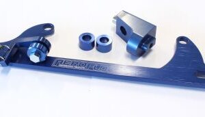 AEROFLOW BILLET THROTTLE CABLE BRACKET BLUE SUITS 4500 STYLE