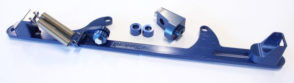 AEROFLOW BILLET THROTTLE CABLE BRACKET BLUE SUITS 4500 STYLE