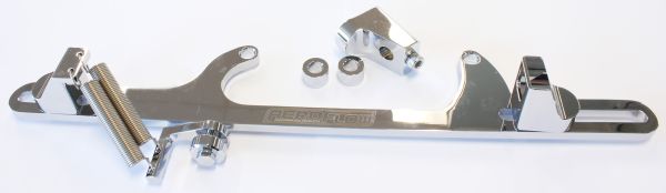 AEROFLOW BILLET THROTTLE CABLE BRACKET CHROME SUITS 4500 STYLE
