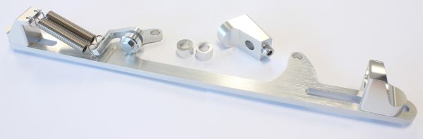 AEROFLOW BILLET THROTTLE CABLE BRACKET SILVER SUITS 4500 STYLE