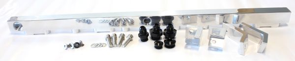 AEROFLOW FUEL RAIL KIT BA BF POLISHED FORD 6 CYLINDER BARRA