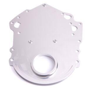 AEROFLOW Billet Timing Cover, Ford Cleveland 302C 351C, Silver