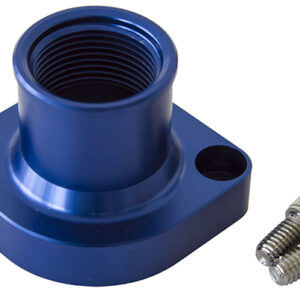 AEROFLOW FORD 302 351C CLEV STRAIGHT UP BLUE THERMOSTAT HOUSING