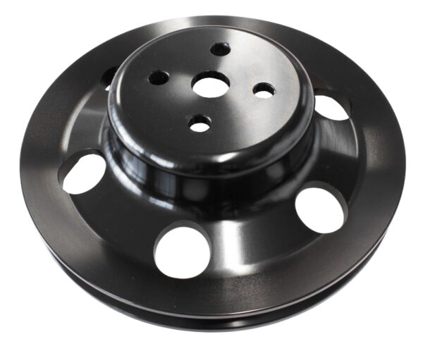 AEROFLOW BILLET WATER PUMP V PULLEY BLACK SUIT 302 351C FORD