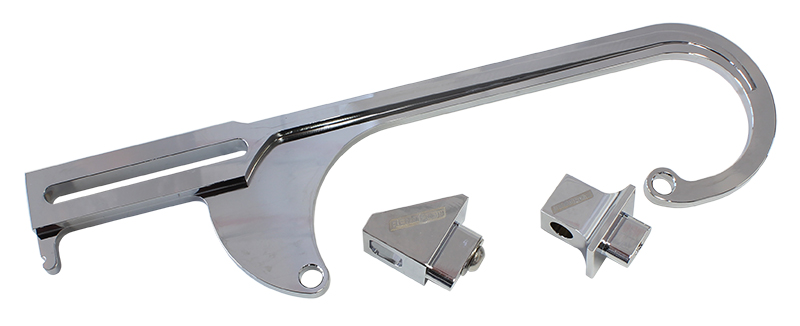 AEROFLOW BILLET THROTTLE CABLE BRACKET CHROME SUITS 4150 STYLE CARBS
