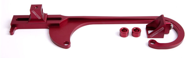 AEROFLOW BILLET THROTTLE CABLE BRACKET RED SUITS 4150 STYLE CARBS