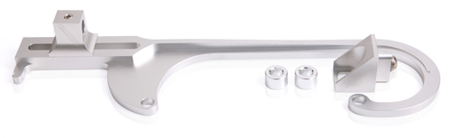AEROFLOW BILLET THROTTLE CABLE BRACKET SILVER SUITS 4150 STYLE CARBS