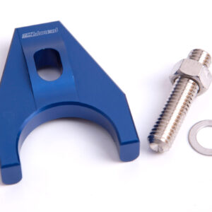 AEROFLOW BILLET DISTRIBUTOR HOLD DOWN BLUE BRACKET SUITS ALL CHEV