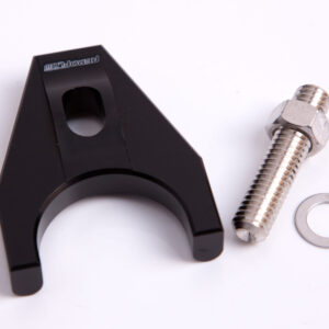 AEROFLOW BILLET DISTRIBUTOR HOLD DOWN BLACK BRACKET SUITS ALL CHEV