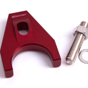 AEROFLOW BILLET DISTRIBUTOR HOLD DOWN RED BRACKET SUITS ALL CHEV