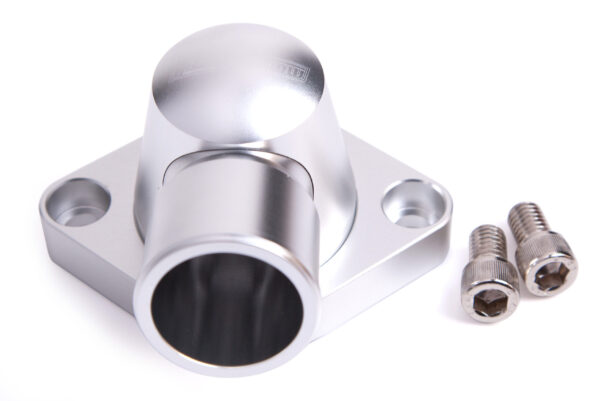 AEROFLOW BILLET THERMOSTAT HOUSING SILVER SWIVEL SBC BBC