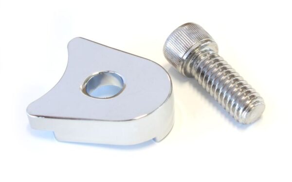 AEROFLOW BILLET DISTRIBUTOR HOLD DOWN CHROME CLAMP WINDSOR & 351C