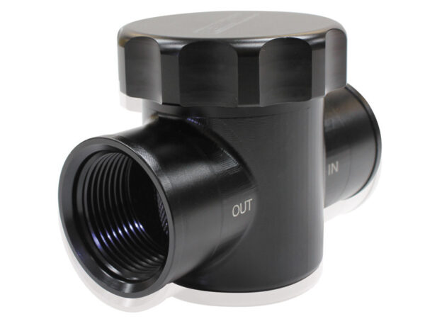 AEROFLOW BILLET RADIATOR FILTER BLACK FIT TO RADIATOR HOSE Hoses Aeroflow 64-2043