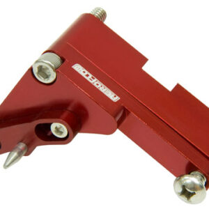 AEROFLOW BBC 6-1/4" TIMING POINTER RED WITH 4 DEG OF ADJUSTMENT
