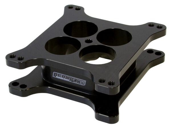 AEROFLOW VELOCITY CARB SPACER 2" 4150 BOLT ON HORSEPOWER SQUARE BORE AF64-2071BLK